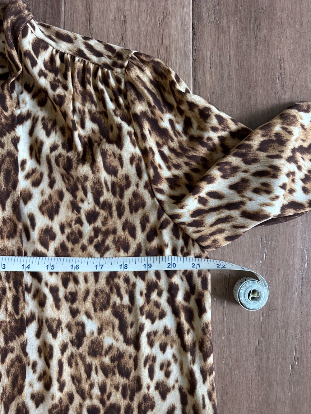 J. Crew Leopard Print Tie-Neck Blouse - Picture 7 of 7